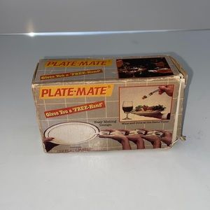 12 Platemate Wine Plate Clips Vintage 1984